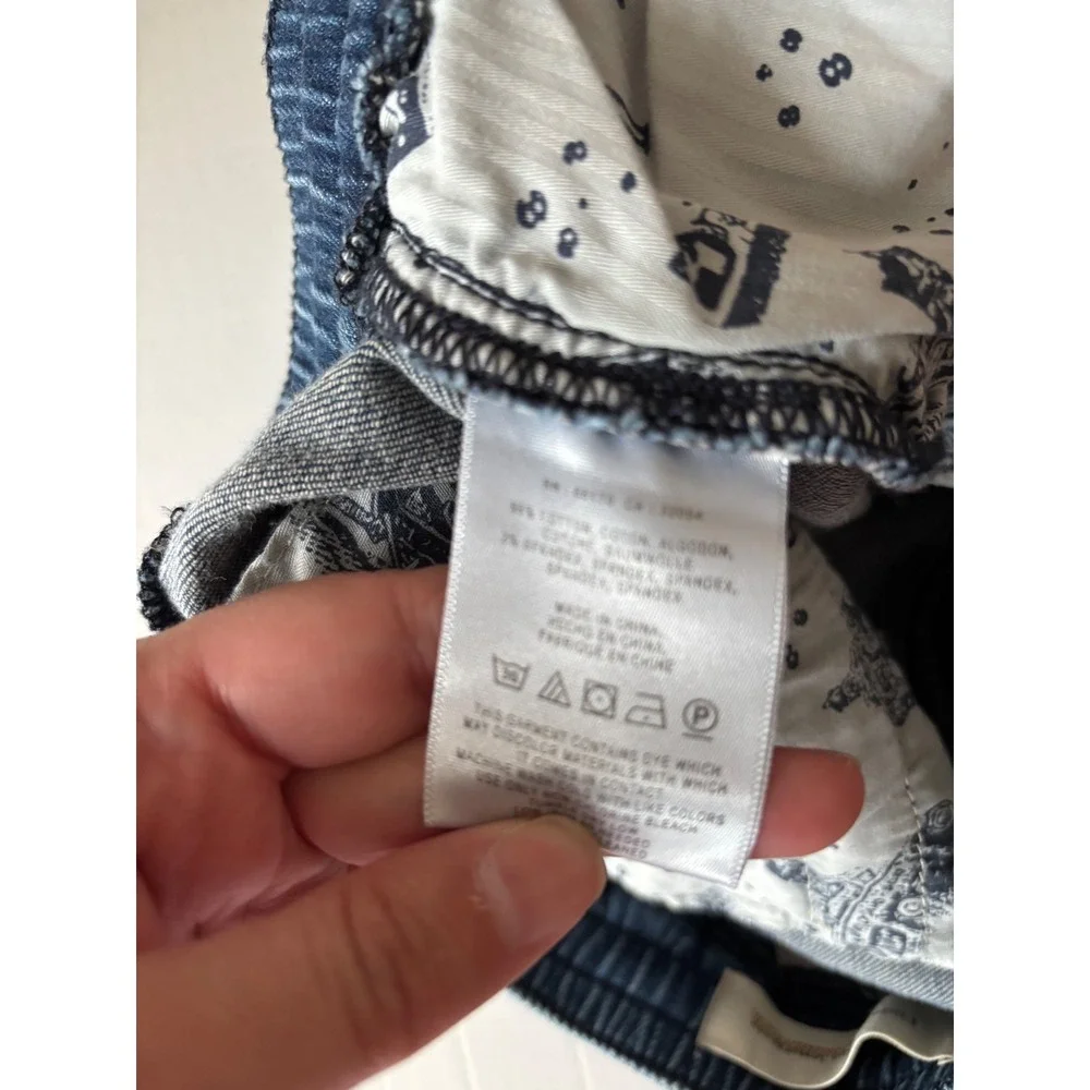 Pilcro and the Letterpress Anthropologie Denim Joggers Medium Wash Sz Medium